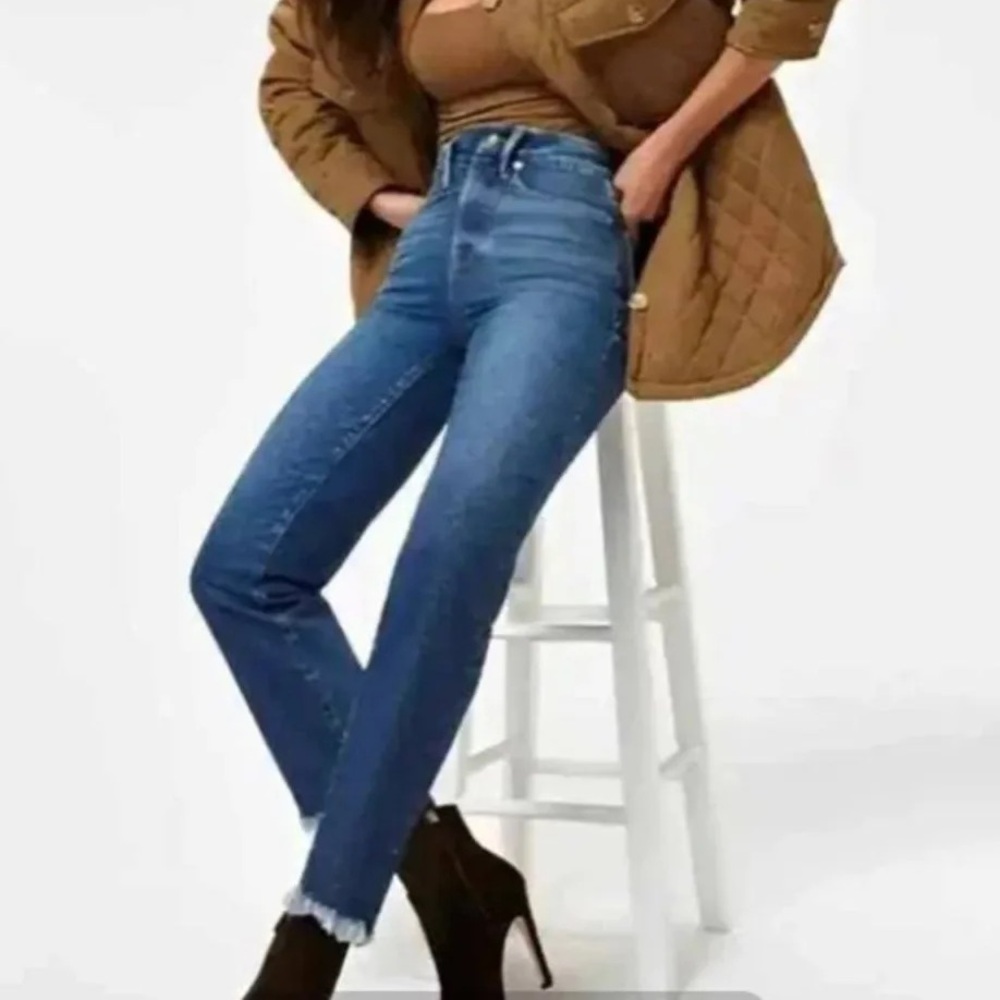 Good American High Rise Blue Jeans